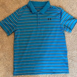 Boys Under Armour blue polo size XL